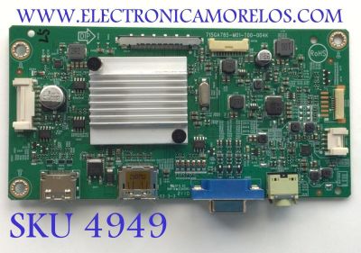 MAIN PARA MONITOR ASUS / NUMERO DE PARTE GQJCB0CA022 / 715GA785-M01-T00-004K / 5498352M1566 / PANEL TPM238WF1-LF1F.Q REV:04A / MODELO VG249Q